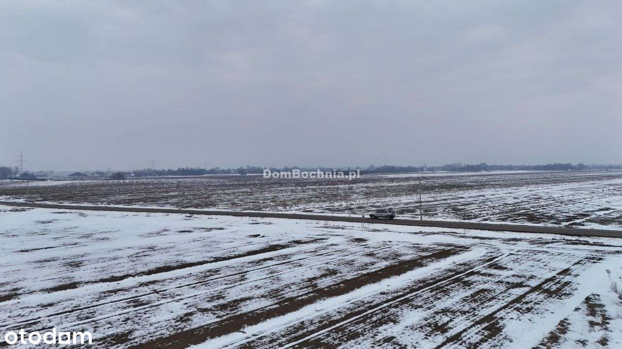 Działka przy nowej drodze gaz woda prąd Borzęcin-9