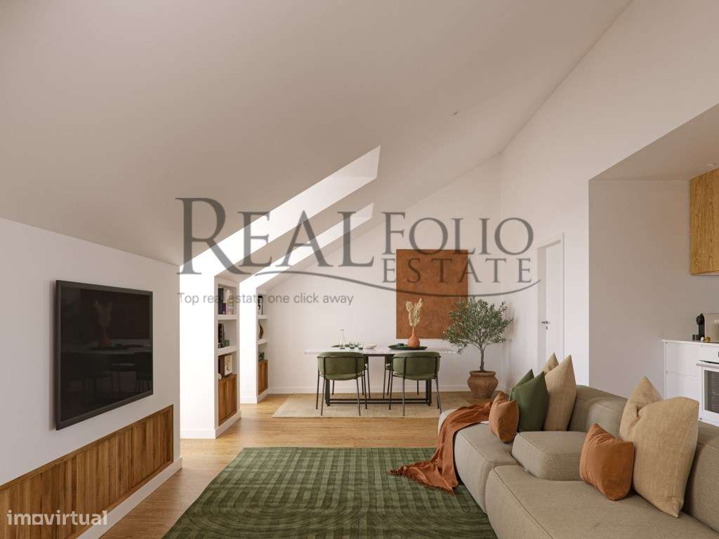 Penthouse T2 com vistas, terraço e piscina em Lisboa. - Grande imagem: 5/40