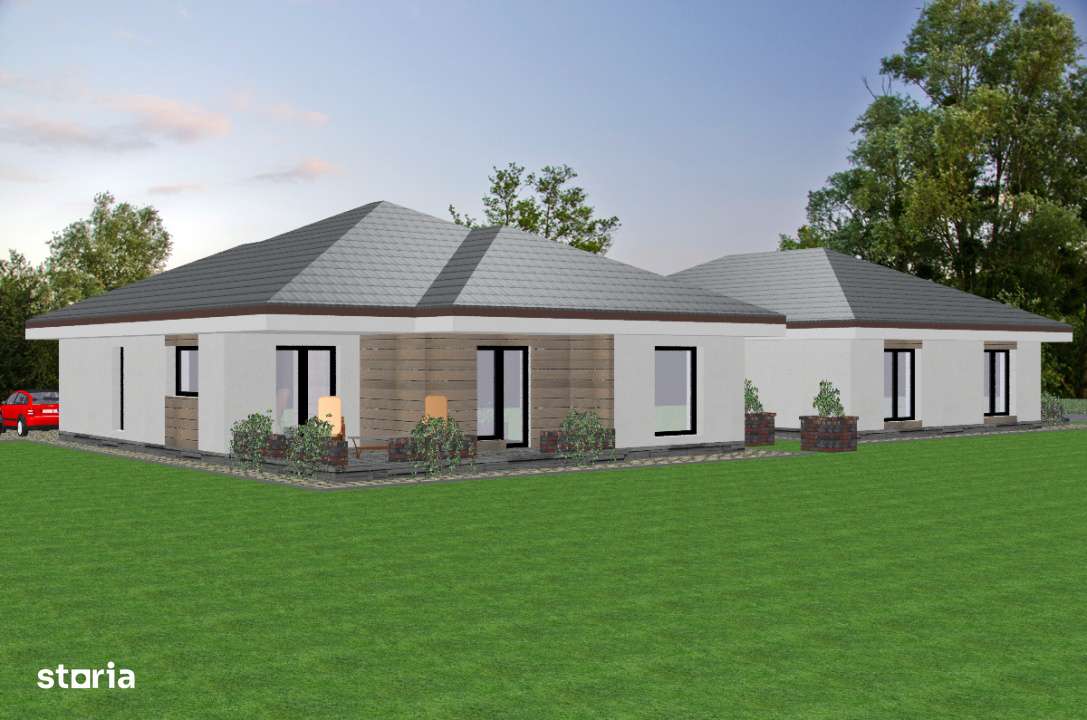 Casa individuala moderna cu patru camere, teren 553mp, Cristian - Imagine principală: 4/19