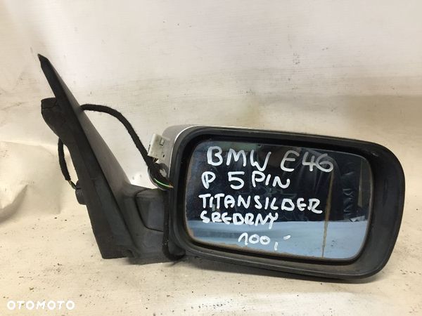 #LUSTERKO PRAWE 5 PIN BMW E46 TITANSILBER - 1