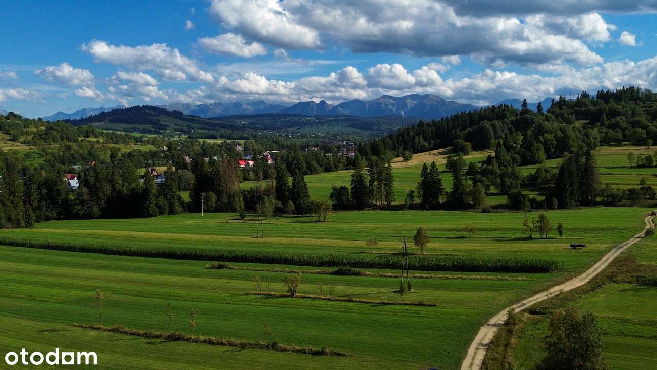 Budowlana działka z widokiem na Tatry, idealne wymiary pod dom.-1