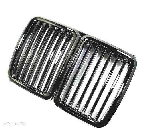 GRELHAS FRONTAIS PARA BMW SERIE 3 E30 82-94 PRETO BRILHANTE - 2