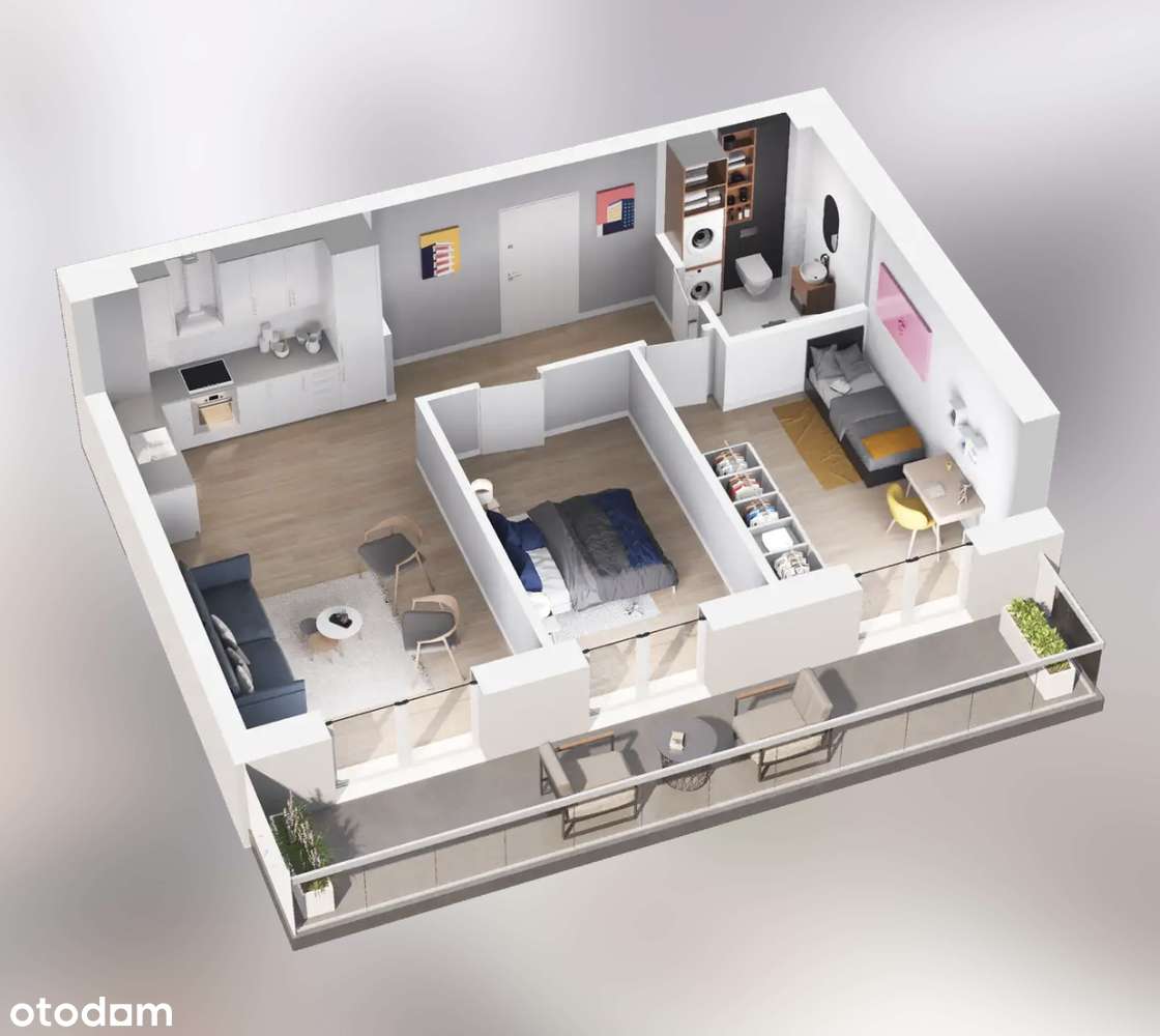 Stary Browar | mieszkanie 3-pok. | 2M13 - Pełny obrazek: 2/9