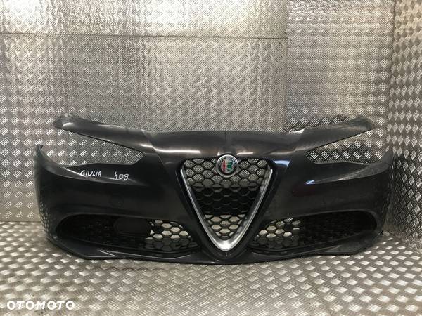 ALFA ROMEO GIULIA ZDERZAK PRZÓD PRZEDNI KPL SPRYSKIWACZ PDC W KOLOR 409 - 1