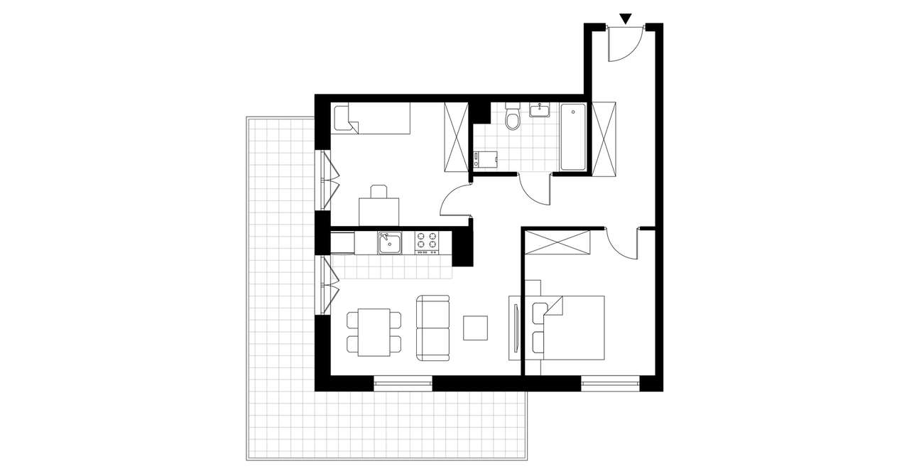 3-pokojowe mieszkanie 54m2 + balkon Bez Prowizji - Pełny obrazek: 3/8