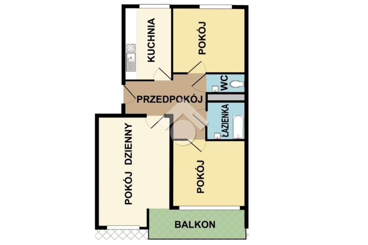 3-pokojowe mieszkanie, blisko tramwaj i autobus - Pełny obrazek: 4/4