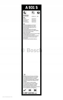 Bosch 3 397 118 931 Pióro wycieraczki A 931 S 1x 550mm/22" 1x 450mm/18" - 2