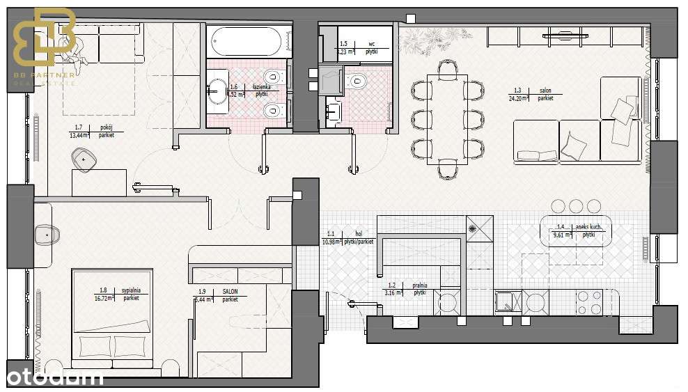 Wysoki standard stylowa kamienica Stare Podgórze-15