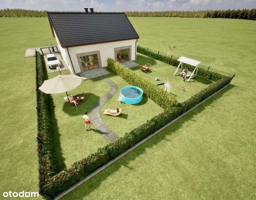 80 m2 z ogrodem i kanalizacją, Super okolica-9