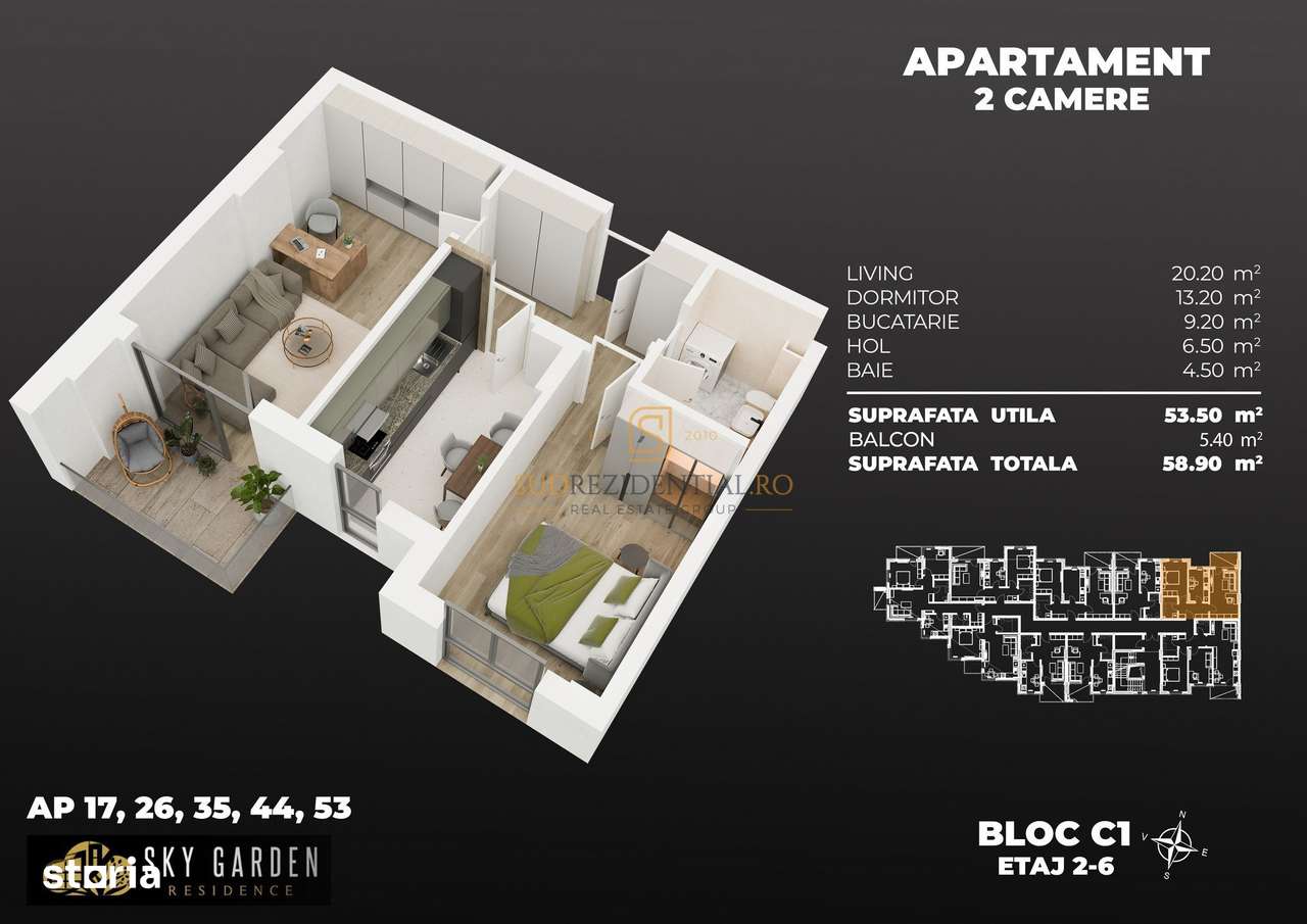 Oferta 0% Comision! Apartament 2 camere, 59 mp, langa metrou Berceni - Imagine principală: 5/20