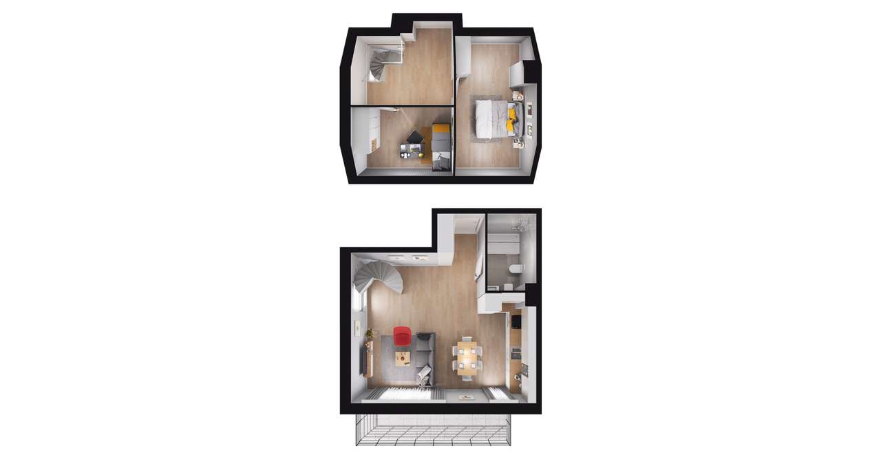 Osada Kamieniec|mieszkanie z loggią| B_M10 - Pełny obrazek: 3/9