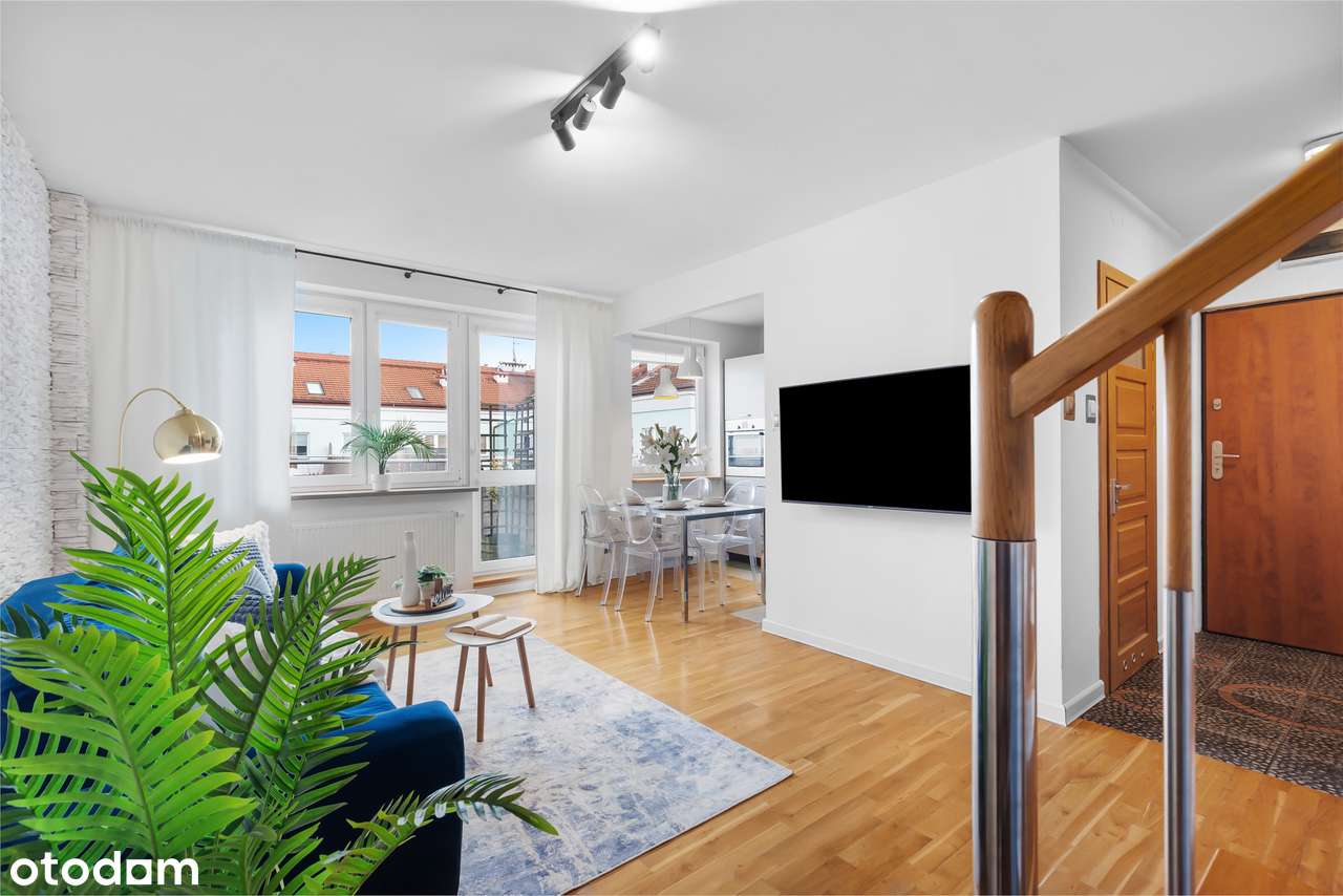 Wyjątkowe dwupoziomowe mieszkanie z balkonem! | strych do aranżacji-2