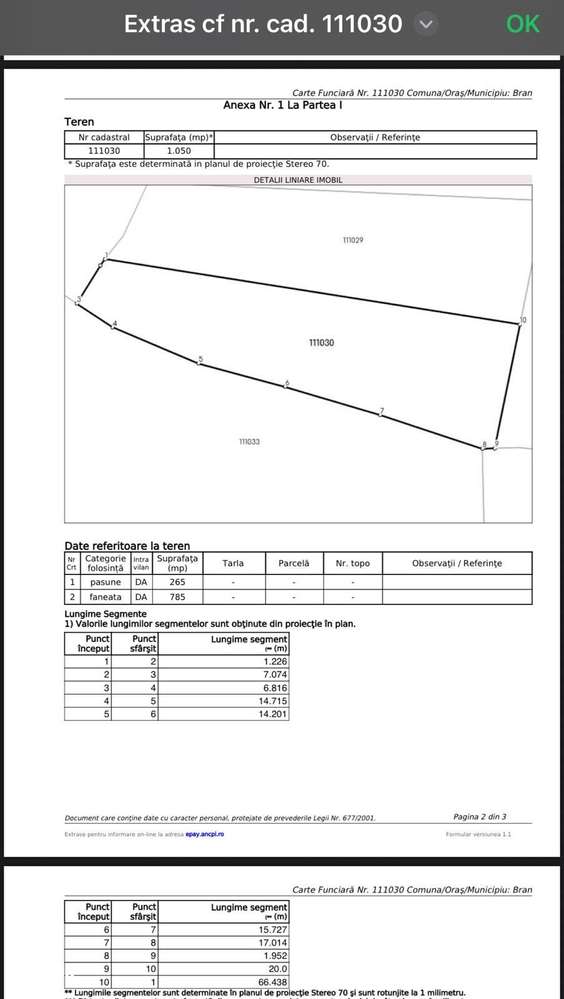 Teren intravilan - 1.050 mp în Bran cu utilitati – priveliște Bucegi-11