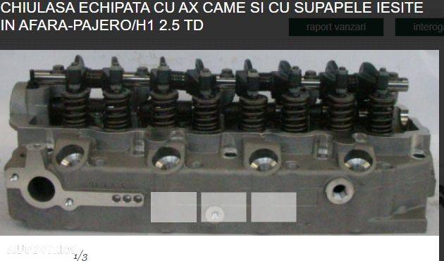 CHIULASA CU AX CAME SUPAPE SET GARNITURI SI SURUBURI MITSUBISHI PAJERO HIUNDAY GALOPER I H1 2.5 TD - 1