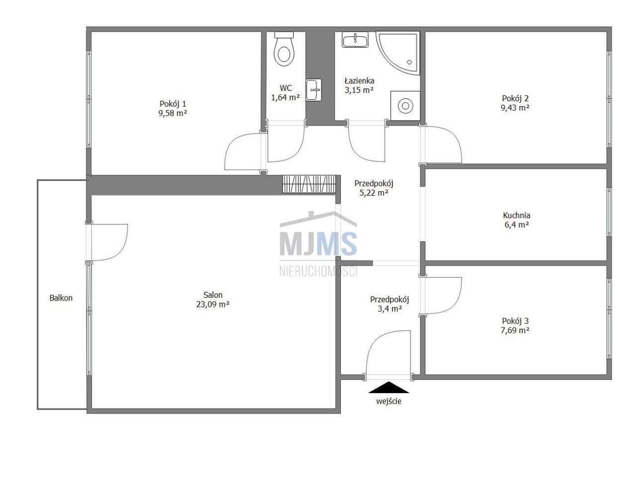 4 pok. parter -70m²,Słupsk -gotowe do zamieszkania-17