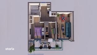 Apartament 2 camere, proiect nou zona Metalurgiei, predare 2025