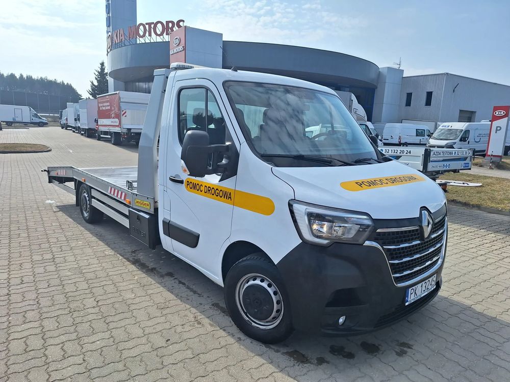 Renault Master Jegger laweta przewóz pojazdów najazd 2,3 silnik 165KM krajowy GWARANCJA Renault Master Jegger Pomoc Drogowa Specjalny Krajowy wyciągarka FV23%