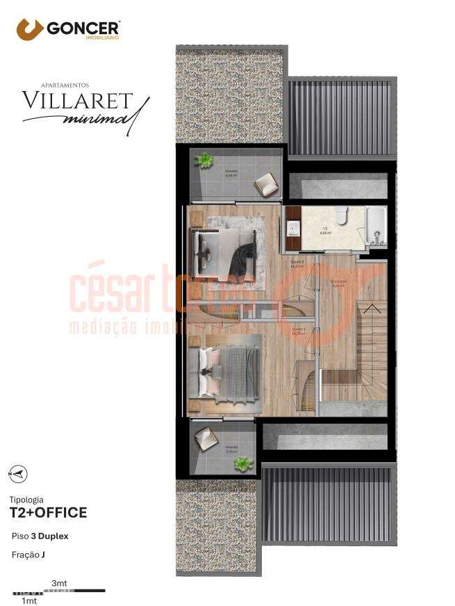 VILLARET MINIMAL APARTMENTS - APARTAMENTO T2+1 DUPLEX-18