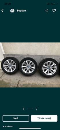 Jante Bmw seria 5 F10/F11 cu cauc 225/55/R17 dot 2013 preț pe buc 150€ preț set 350€ trei buc am - 2