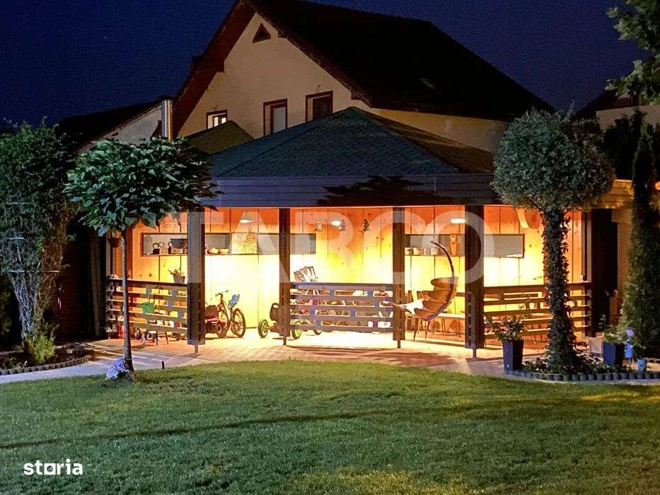 Casa de inchiriat Selimbar si casa oaspeti curte 1000 mp energie verde - Imagine principală: 4/7