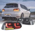 FAROLINS TRASEIROS FULL LED PARA VOLKSWAGEN VW GOLF 6 DINAMICOS FUMADOS R20 LOOK 08-12 - 1