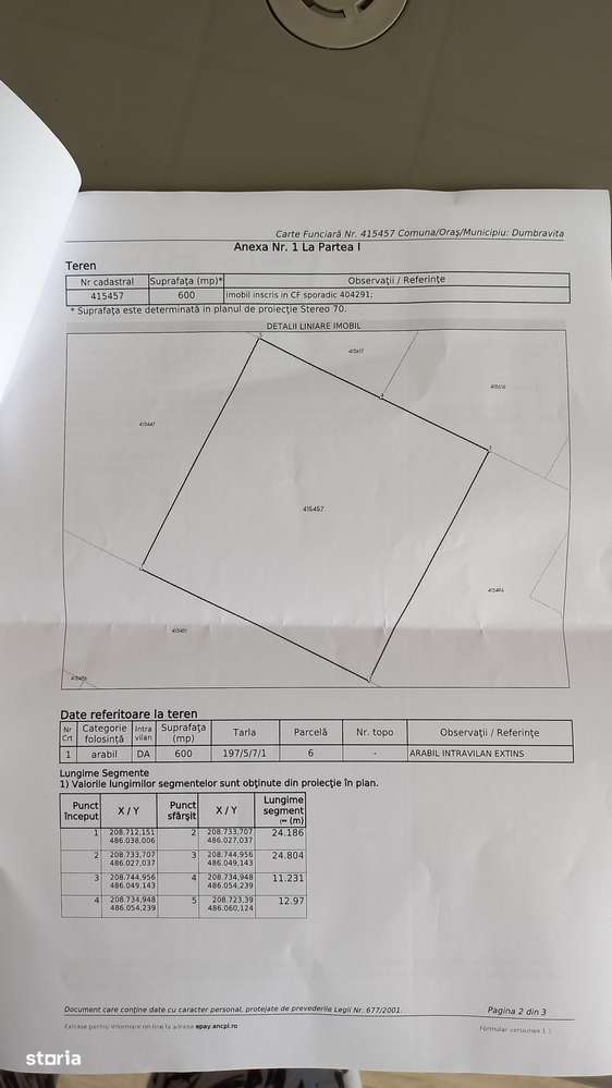 Teren Dumbrăvița cu front generos 24 ml - Imagine principală: 2/2