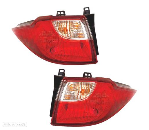 FAROLINS PARA MAZDA 5 10- BRANCO VERMELHO - 1