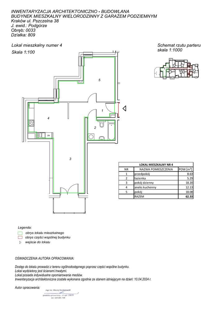 Bez Prowizji, bez PCC | Parter 62,33 m² | Idealne pod biuro i usługi-14