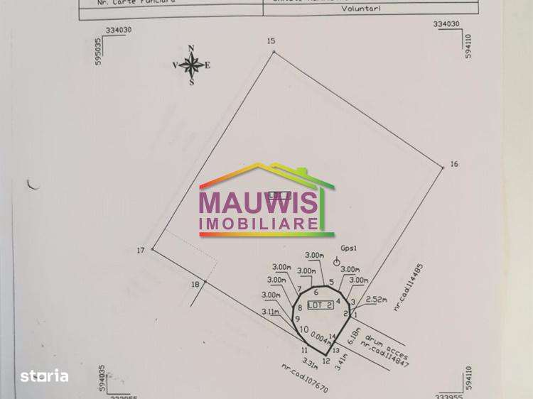 Oferta teren ieftin 2000 mp, intravilan, in Voluntari strada  Galata - Imagine principală: 5/5