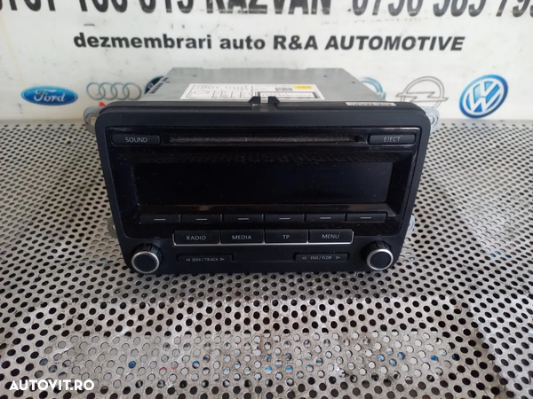 Radio Cd Vw Passat Touran Jetta Caddy Golf 6 Vl An 2011-2012-2013-2014-2015 - Dezmembrari Arad - 2