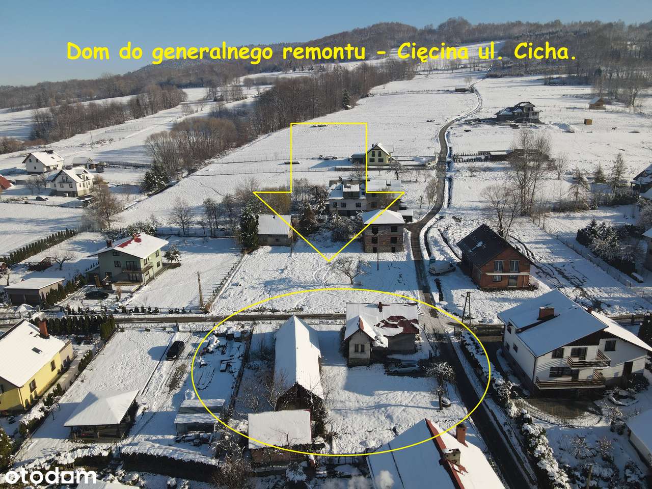 Dom do generalnego remontu o powierzchni 70 mkw Cięcina. - Pełny obrazek: 1/18