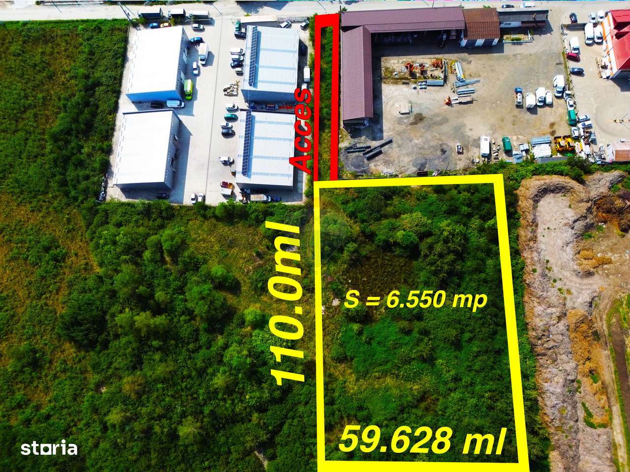 OPORTUNITATE Teren INDUSTRIAL DE VANZARE ideal pentru Hala - Imagine principală: 2/4