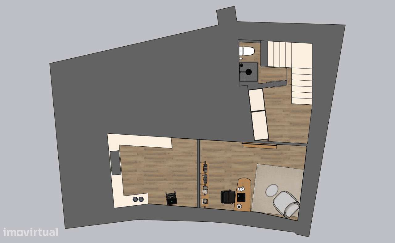 Espaço Comercial/Restaurante - Com possibilidade de transformar em T2 - Grande imagem: 3/29