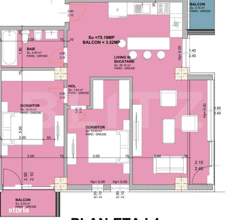 Apartament cu 2 camere, bloc nou, RATE, zona Centrala - Imagine principală: 5/8