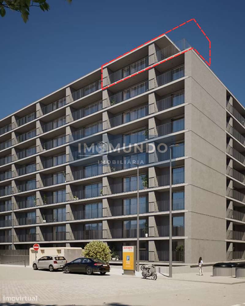 Exclusivo T2 de Último Piso com Terraço e Varanda - Condomínio Fechado-7