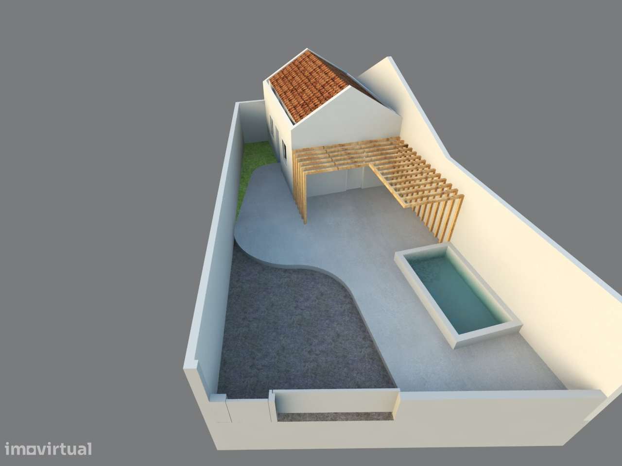 Moradia T1 com piscina e jardim em Sesimbra - Grande imagem: 2/13