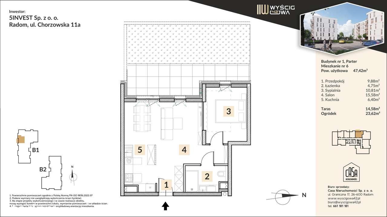 Wyścigowa 42 | mieszkanie 2-pok. | 6 - Pełny obrazek: 2/7