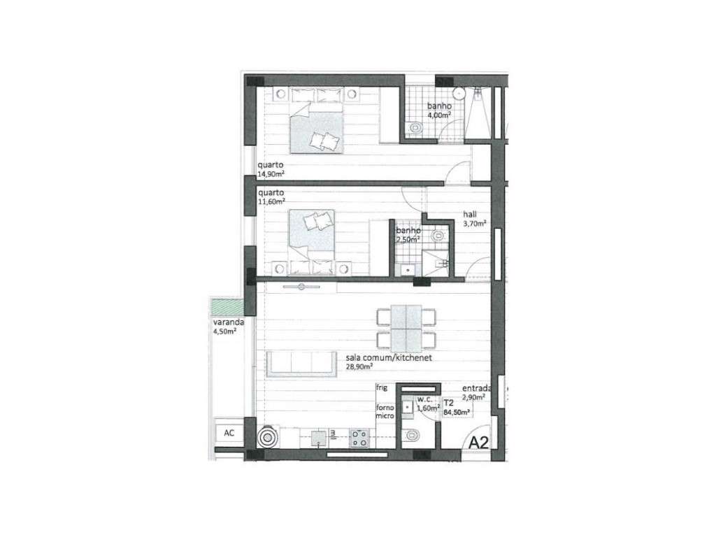 APT T2 | VARANDA | POENTE | LUGAR GARAGEM | PARANHOS | PORTO-21