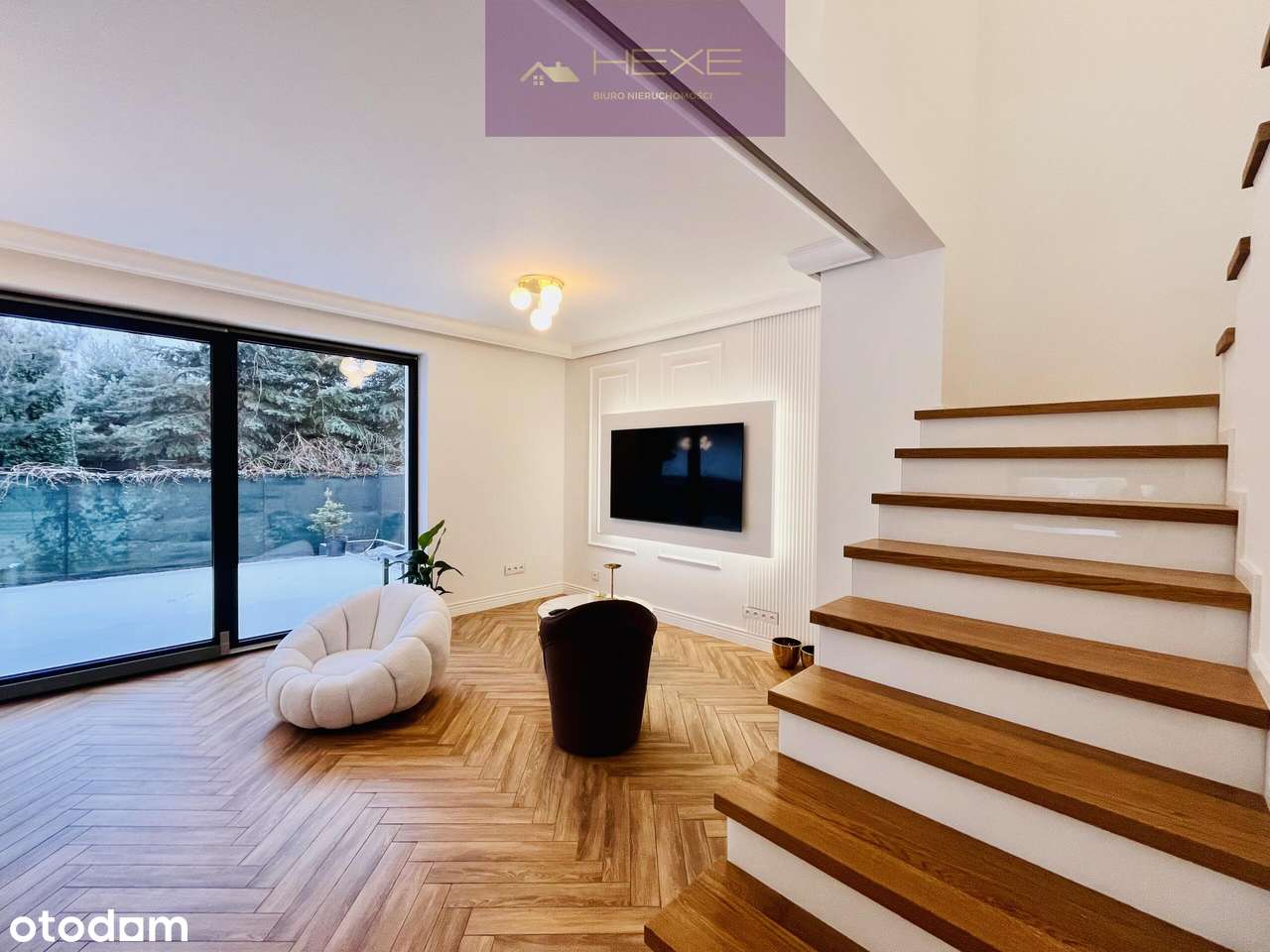 Nowoczesny bliźniak z garażem, ogrzewanie gazowe-3