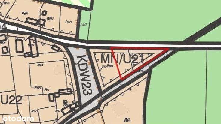 Dzialka budowlana, Miłoradzice, około 16 arów - Pełny obrazek: 5/5