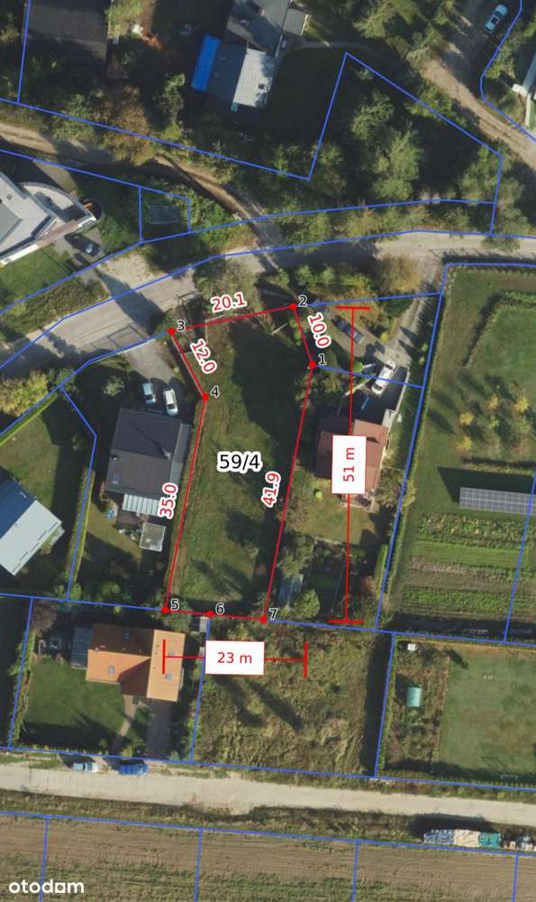 Działka budowlana 820m² | Gdańsk Osowa | Pełne media | Blisko jeziora