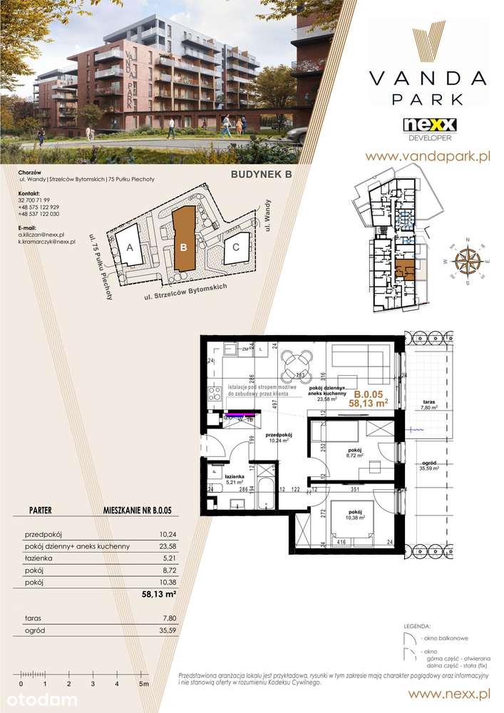 Vanda Park | mieszkanie 3-pok.| B.0.5 - Pełny obrazek: 2/9