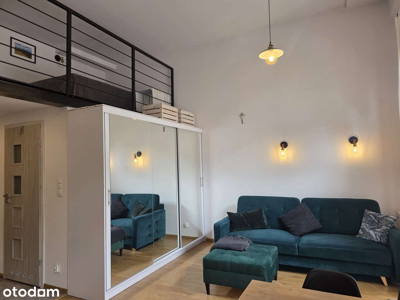 Nowoczesny apartament z antresolą w stylu loftowym