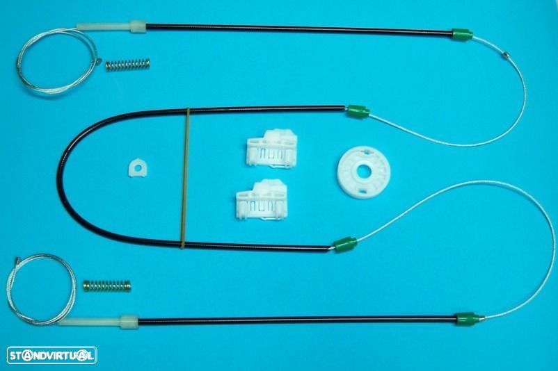 Peças - Kit  Reparação  Elevador Dos Vidros Vw Polo 6N Frente