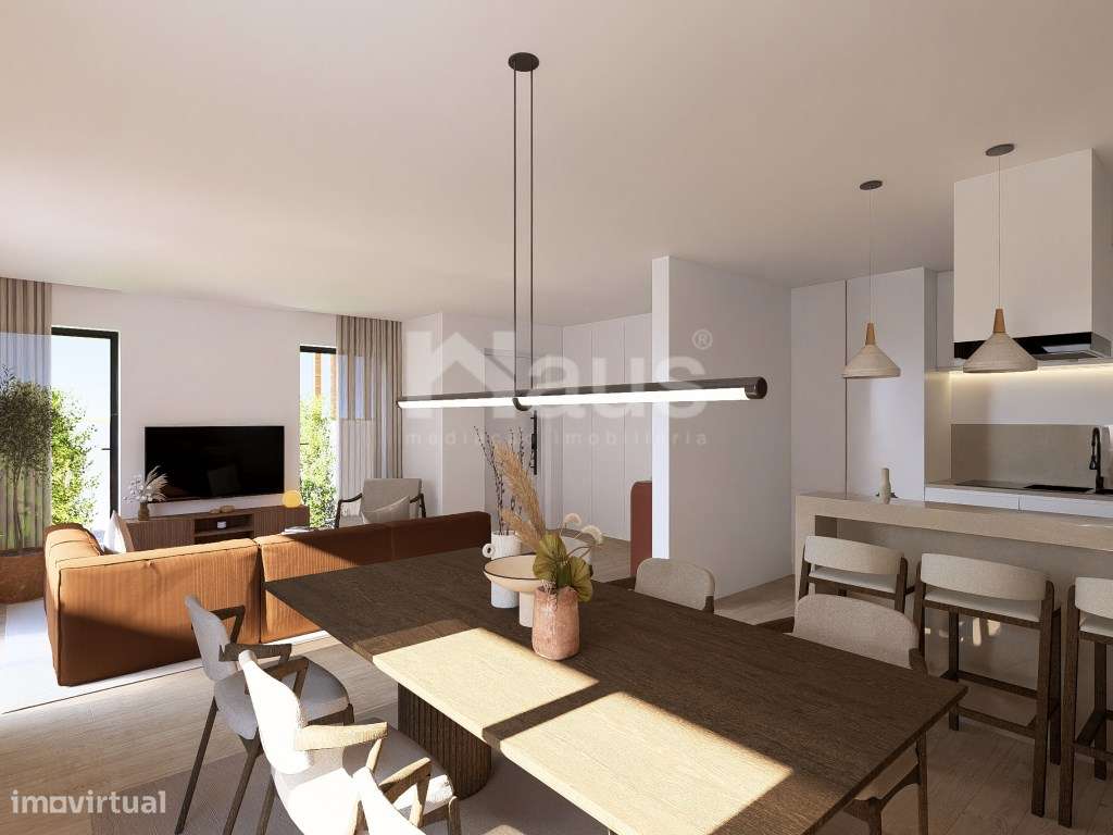 Moradia Geminada T3 com logradouro em fase de construção-14