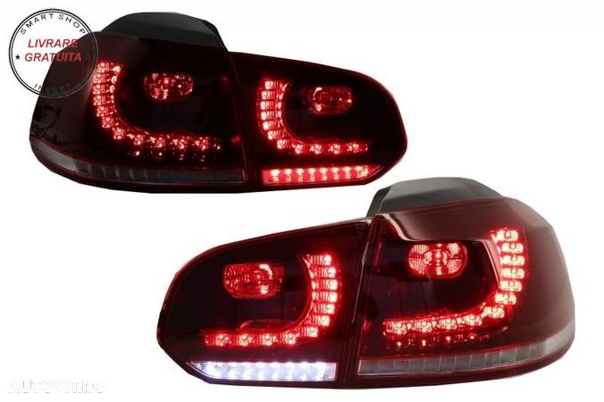 Faruri si Stopuri LED VW Golf 6 VI (2008-up) R20 U Design cu Semnal LED Dinamic- livrare gratuita - 9