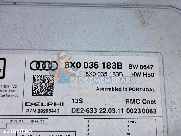 Radio CD Audi A1 (8X1) [Fabr 2010-2018] 8X0035183B - 2