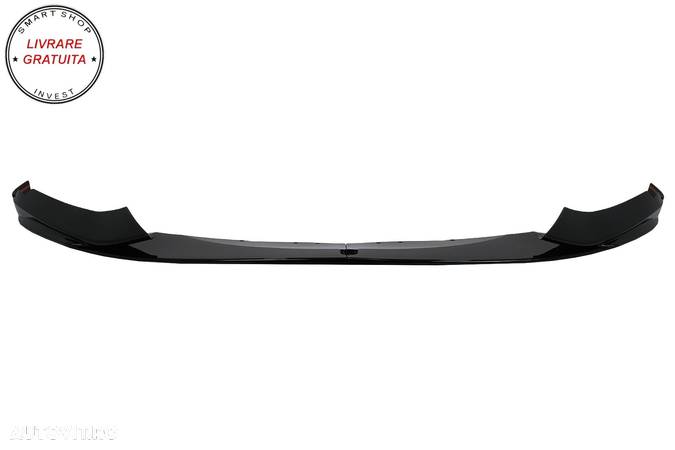 Prelungire Bara Fata BMW Seria 4 F32 F33 F36 (2013-03.2019) M Design Negru Lucios- livrare gratuita - 1