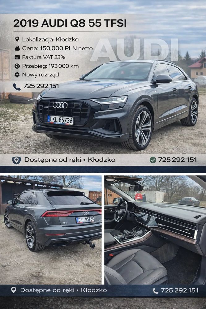 Audi Q8 SUV TFSI quattro 250 kW tiptronic S line business 2019