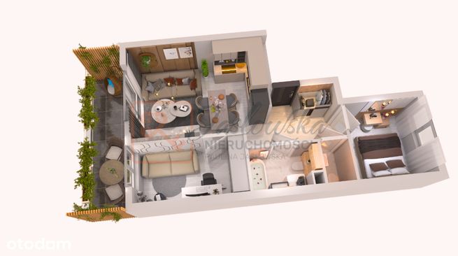 Urokliwy Apartament w Łańcucie 47,86 m2